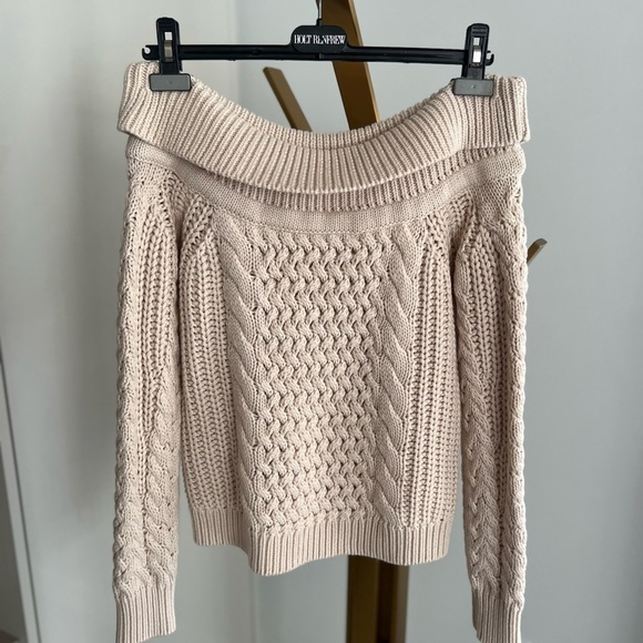 Intermix Adalene Off Shoulder Knit Sweater - Picture 13 of 15